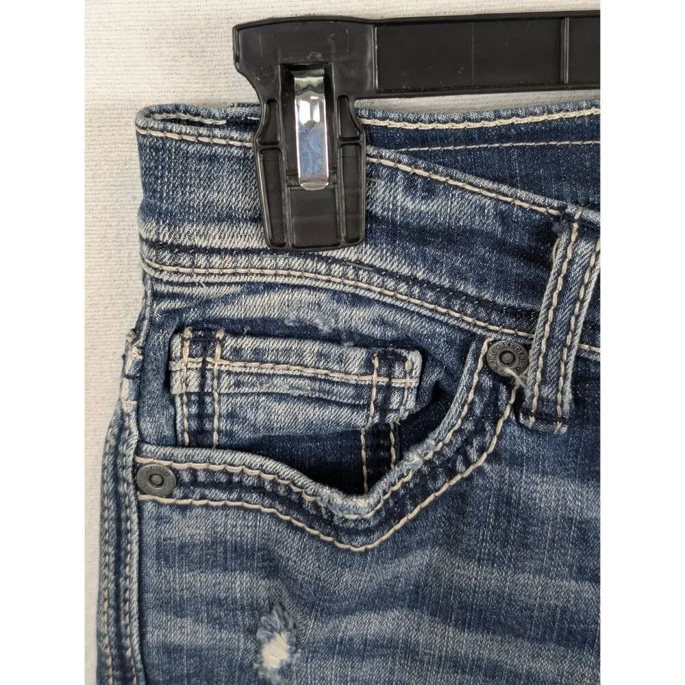 BKE Alec Straight Stretch Jeans Blue Men's/Boys Size 27R
